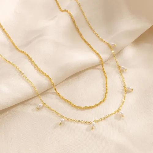 Miniatura 3 de CHESKY Collar de cadena de serpiente chapada en oro de 14 quilates, collar de espiga de oro, gargantilla de oro para mujer, regalos de joyería