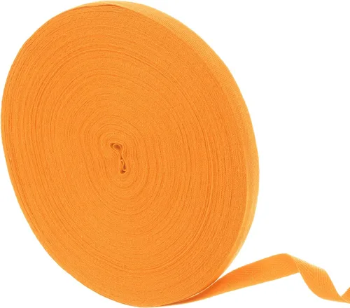 Miniatura 35 de uxcell Cinta de sarga de algodón de 50 yardas, cinta de espiga de 3/8 pulgadas para coser ropa, manualidades (azul)