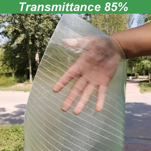 Miniatura 3 de Hoja de techo de policarbonato transparente, dosel de invernadero de plástico resistente a los rayos UV, paneles de aislamiento transparentes
