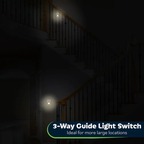 Miniatura 6 de TOPGREENER Interruptor decorador de 3 vías con luz guía, dorado