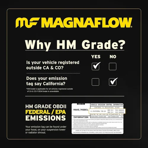 Miniatura 4 de Convertidor catalítico universal MagnaFlow 99005HM (No compatible con carburación).
