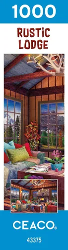 Miniatura 7 de Ceaco - Rustic Lodge - Cozy Fire - Rompecabezas de 1000 piezas, 27 x 20