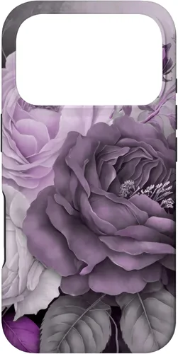 Miniatura 30 de Purple Watercolor Rose Flower Bouquet on Gray Case for iPhone 17