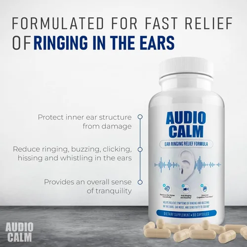 Miniatura 2 de Audio Calm - Alivio de tinnitus para oídos zumbidos, vitaminas para la salud del oído, solución natural para aliviar el tinnitus, alivio rápido