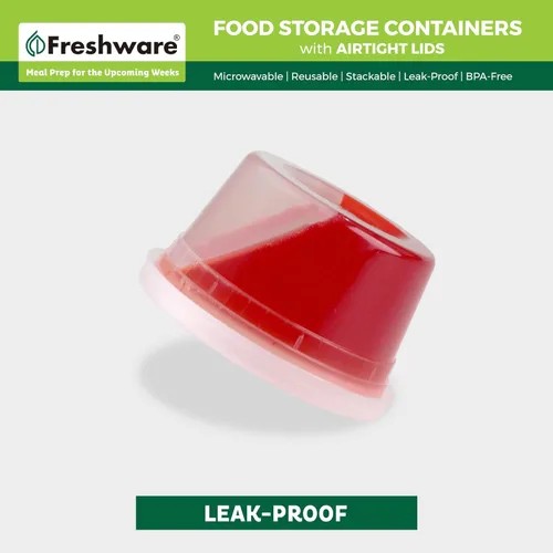 Miniatura 4 de Freshware Contenedores de almacenamiento de alimentos [240 juegos] recipientes de plástico de 12 onzas con tapas, slime, sopa, recipientes