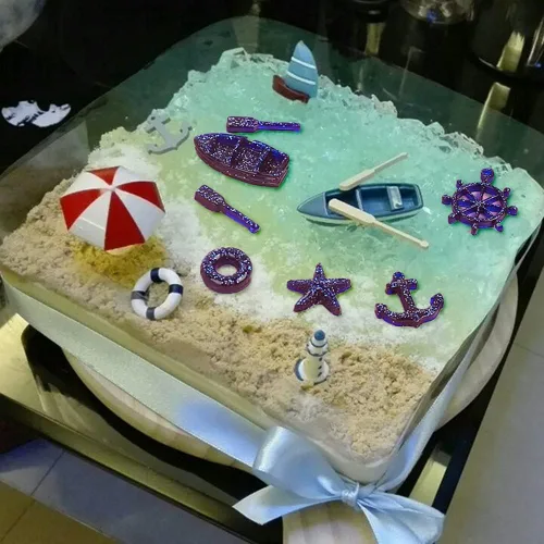 Miniatura 6 de Moldes de silicona de anclaje de barco de mar de tamaño pequeño, decoración de cupcakes, fondant, herramientas de decoración de pasteles, arcilla