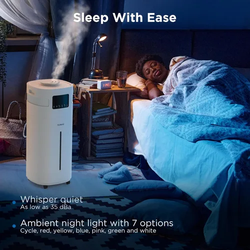 Miniatura 7 de TURBRO Humidificador comercial, habilitado para WiFi, vaporizador de aire ultrasónico de 5.3 galones/20L para habitaciones grandes de hasta 2000