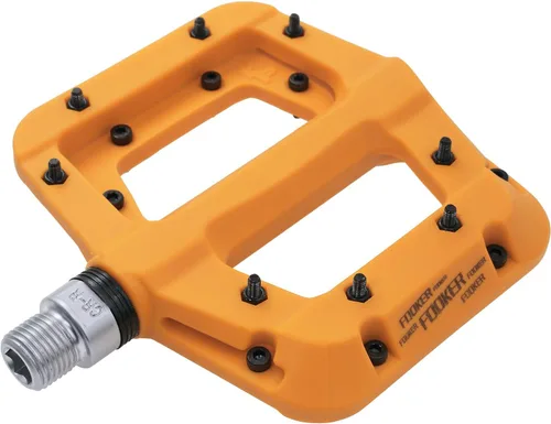 Miniatura 10 de FOOKER Pedales MTB para bicicleta de montaña, 3 rodamientos, antideslizantes, ligeros, de fibra de nailon, pedales de plataforma de bicicleta