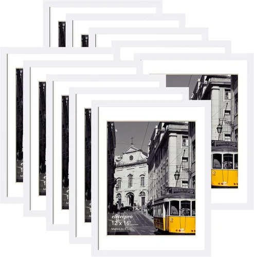 Miniatura 102 de eletecpro - Juego de 10 marcos de fotos de 5 x 7 pulgadas, collage de marcos de fotos para decoración de pared, muestra fotos de 4 x 6