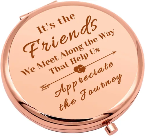 Miniatura 10 de Regalos de amistad para mujeres, espejo de maquillaje compacto para hermana, mejores amigos, regalos para niñas para mujeres, espejo de maquillaje
