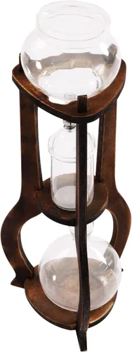 Miniatura 9 de Cafetera de café helado, torre de goteo en frío, máquina de café helado de madera, acero inoxidable y vidrio de borosilicato, olla para compartir