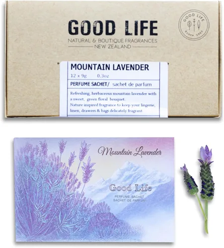 Good Life Sobres perfumados de lavanda de montaña | 12 sobres