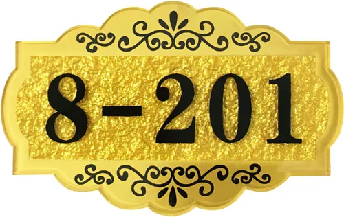 Miniatura 12 de Letrero personalizado con número de dirección del hogar, placa personalizada para buzón, puerta de casa, puerta, habitación, placa acrílica