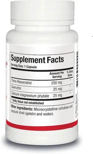 Miniatura 2 de Biotics Research ResveraSirt HP Formulado por el Dr. Mark Houston, Trans Resveratrol, Quercetina, Aumento de la Actividad Sirtuina, Apoyo