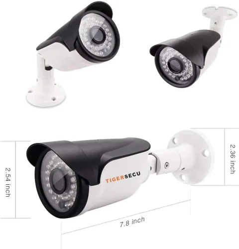 Miniatura 2 de TIGERSECU Paquete de 4 cámaras de seguridad 4 en 1 Super HD 1080P