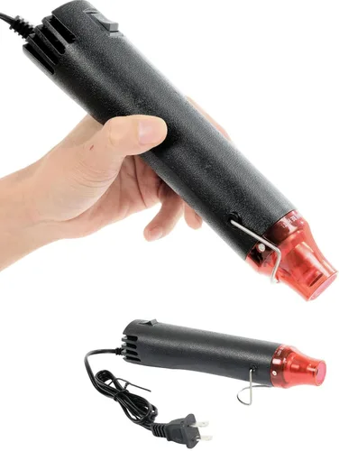 Pistola de calor para manualidades, pistola de aire caliente de 110 V y 300 W, cable ultra largo de 3.28 pies, pistola de calor portátil con soporte