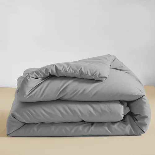Miniatura 4 de KAREVER Juego de edredón gris plateado, tamaño individual, color gris brillante, para niños, adolescentes y adultos, juego de ropa de cama
