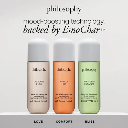 Miniatura 10 de philosophy Brumas para el cabello y el cuerpo – Brumas de fragancia de larga duración para mujeres con ingredientes amantes de la piel – hidrata