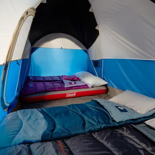 Miniatura 4 de Coleman Montana Camping Tent with Rainfly, Weatherproof Family Tent Sets Up in 15 Mins, Fits Multiple Airbeds