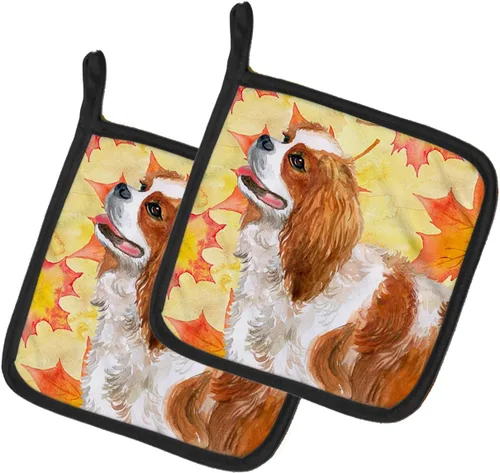 Miniatura 93 de Caroline's Treasures BB9655PTHD - Juego de soportes para ollas de cocina resistentes al calor, almohadillas calientes para horno, 7 1/2 x 7 1/2