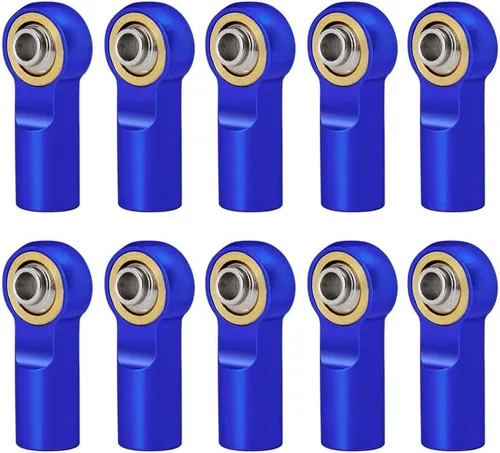 Miniatura 8 de Que-T 10pcs Metal Link Rod End M4 Ball Joint Head para RC Crawler Car (negro)