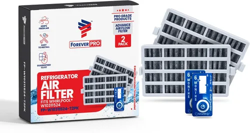 Miniatura 11 de ForeverPRO W10311524 Conjunto de filtro de aire con temporizador recordatorio para refrigerador Whirlpool 2319308 AIR1 W10315189 W10335147