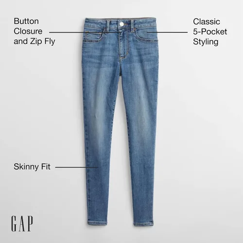 Miniatura 3 de GAP Pantalón Jegging de tiro alto para niña