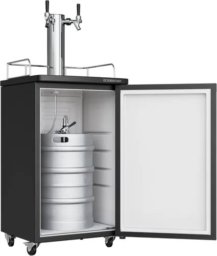 Miniatura 3 de EdgeStar KC2000SSTWIN Kegerator de tamaño completo de acero inoxidable de doble grifo y despachador de cerveza de barril - Acero inoxidable Plateado