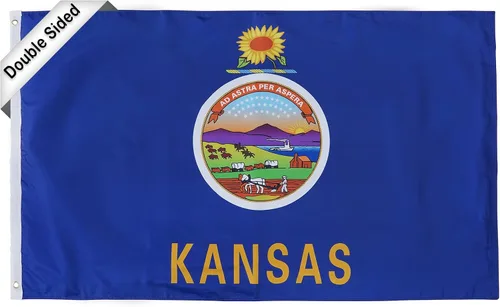 Miniatura 19 de SYII Bandera del estado de Alabama de 3 x 5 pies, banderas de 3 capas de doble cara del estado de Delaware con 2 ojales de latón y cabecera de lona