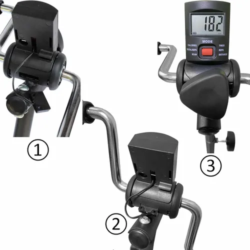 Miniatura 5 de Pedal ejercitador de bicicleta para manos, brazos, piernas y rodillas, equipo de fitness ajustable para personas mayores, bicicleta de pedal