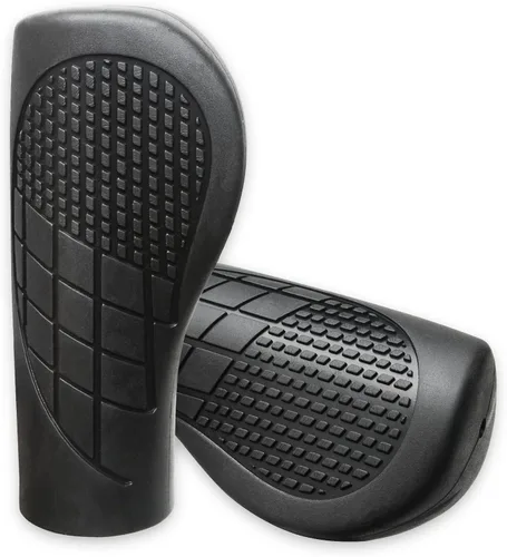 Miniatura 9 de TOPCABIN Empuñaduras de bicicleta 2 unidades de 3.543 in de longitud, empuñaduras cortas para manillar de bicicleta, diseño ergonómico de goma