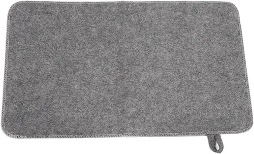 Miniatura 6 de Dioche Cojín de fieltro para sauna, aislamiento térmico para sauna, baño, casa, ducha, portátil, absorbente de agua, para hombres y mujeres