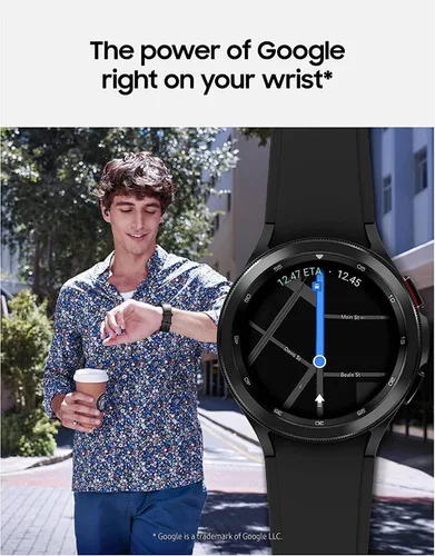 Miniatura 5 de SAMSUNG Galaxy Watch 4 - Reloj inteligente de 1.81 pulgadas (1.811 in) con correa de bonificación (blanco), monitor de ECG para salud, fitness