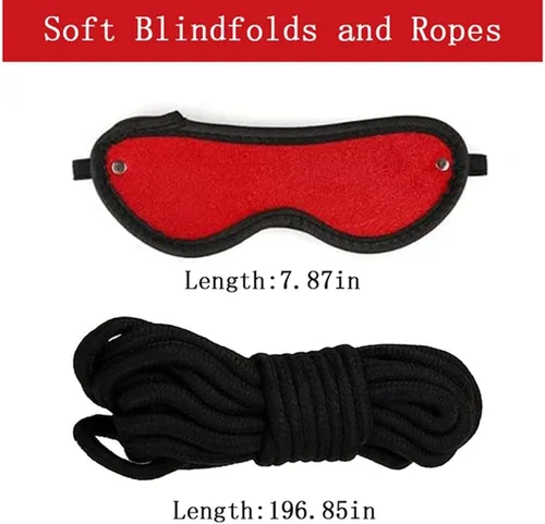 Miniatura 2 de Kit de sujeción para cama sexual, para adultos, para parejas, cama King, amarres sexuales debajo del colchón para adultos, esposas ajustables, lazos