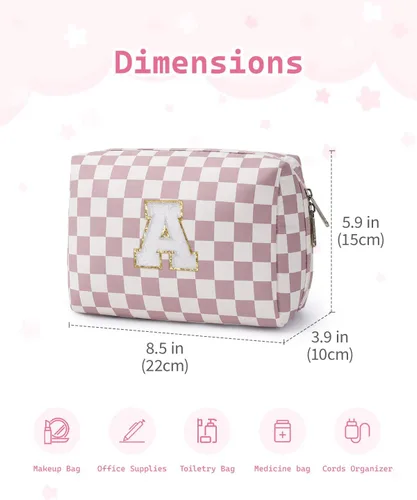 Miniatura 5 de Narwey Regalos de graduación para adolescentes, niñas y adolescentes, bolsa de maquillaje inicial, cosas de moda de 6 a 18 años, bolsa de cosméticos