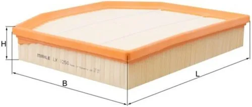 Miniatura 3 de Mahle Filtro de aire LX 1250