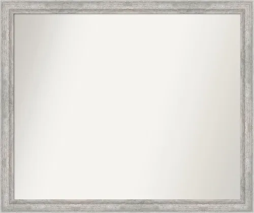 Miniatura 39 de Amanti Art Espejo de baño plateado para sobre fregadero, 23 x 23 pulgadas, espejo cuadrado plateado en ángulo, marco de madera moderno medio, se