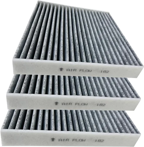 Miniatura 2 de Paquete de 3 filtros de aire de cabina con carbón activado BW182 para Civic, CR-V, CR-Z, Fit, HR-V, Insight, Reemplazo para CF11182, CP182