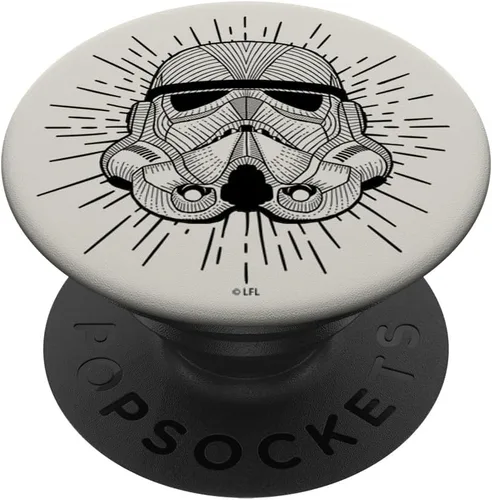 Miniatura 6 de Star Wars Casco Storm Trooper Line Art PopSockets MagSafe PopGrip para iPhone