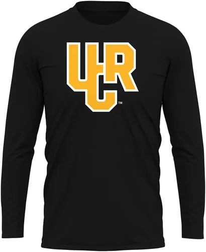 Miniatura 220 de Camisa deportiva de manga larga oficial de la NCAA Collegiate para hombre, colección negra con logotipo primario