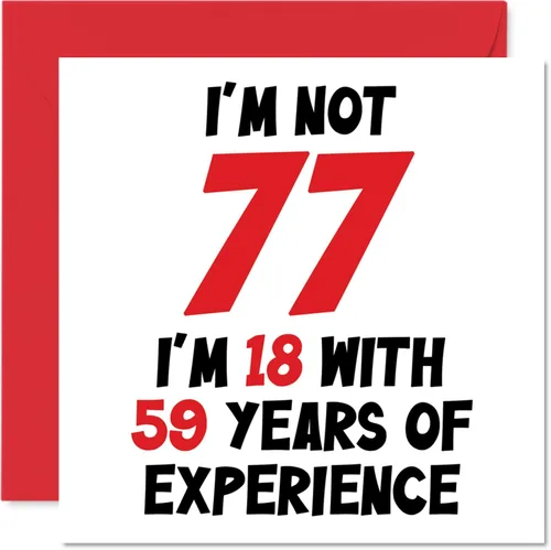 Miniatura 51 de Tarjeta de cumpleaños número 100 para mujeres y hombres, no 100, soy 18 con 82 años de experiencia, divertida tarjeta de felicitación de feliz