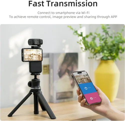 Miniatura 7 de ORDRO M3 Cámara de Bolsillo 4K 60FPS Videocámara de Mano, Cámara de Video 48MP UHD con Pantalla IPS Giratoria de 3.5 Pulgadas, Cámara WiFi Nocturna