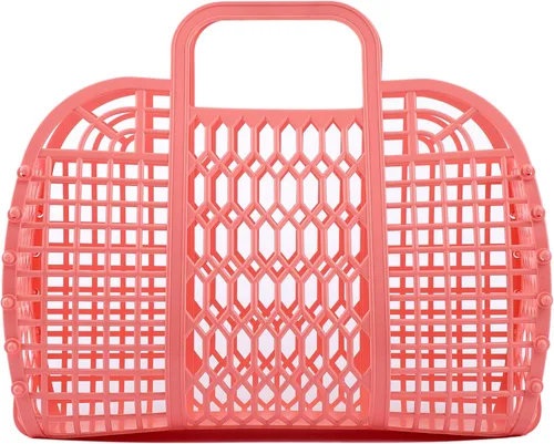 Miniatura 11 de BABANA Bolsas de gelatina – (juego) bolsas de gelatina pequeñas y grandes para madre e hija Cesta de regalo reutilizable, bolsas de playa – (S, L)