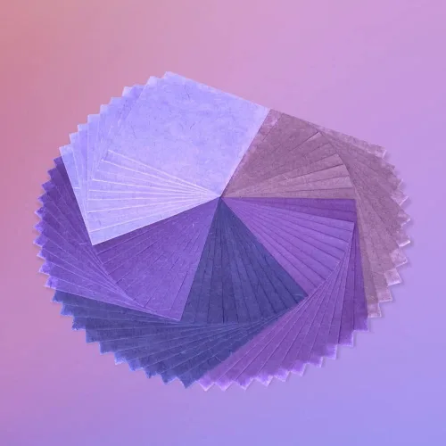 Miniatura 6 de 50 hojas de papel de fibra natural de morera de 6 x 6 pulgadas, papel cuadrado para origami, papel para manualidades, papel para plegado, papel