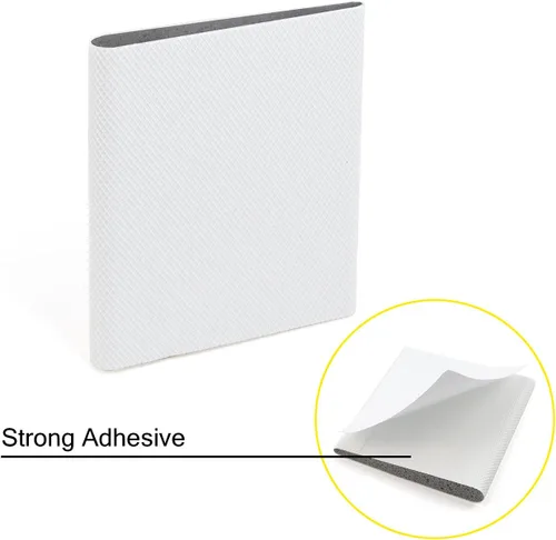Miniatura 5 de Sello de esquina para puerta exterior, sello de marco de puerta, tapón de cuña con adhesivo, paquete de 16, color blanco, 16 blanco