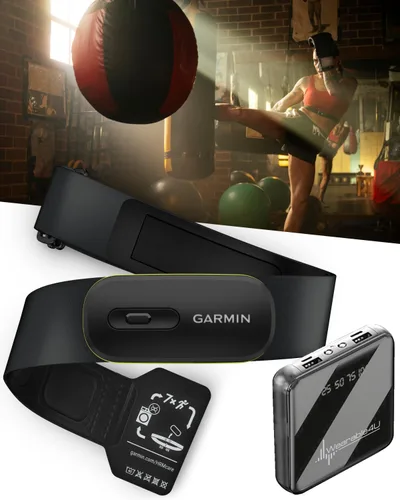 Garmin HRM 600 Monitor de frecuencia cardíaca premium con dinámica de carrera, correa M – XL (28"-42") – Compatible con relojes inteligentes Garmin