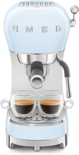 Miniatura 12 de Smeg - Máquina de café expreso manual con varita de vapor, 15 bares de presión, filtro porta de acero inoxidable, calentador de taza pasivo, Negro