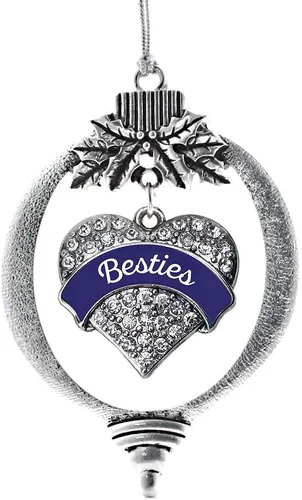Miniatura 72 de Inspired Silver Adornos festivos de dije de corazón pave de plata con circonitas cúbicas