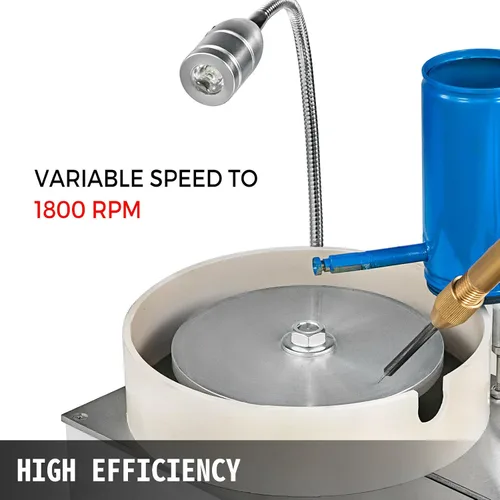 Miniatura 5 de Dzhot51 Gem faceting máquina pulidora joyería herramienta Jade Flat Grinder 110V-240V 120W (manipulador de pantalla digital)