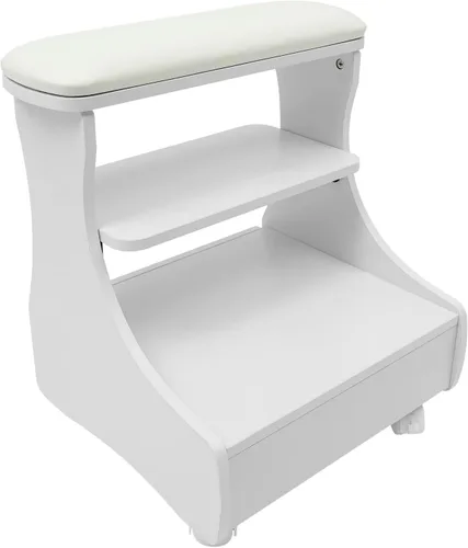 Miniatura 12 de Carrito de pedicura con 4 ruedas con frenos, carrito portátil de spa con cajón práctico, soporte de baño de pies de pedicura, reposapiés de pedicura